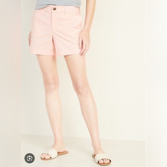 plus size Mid-Rise Twill Everyday Shorts for Women - 5-inch inseam - Picture 1 of 3